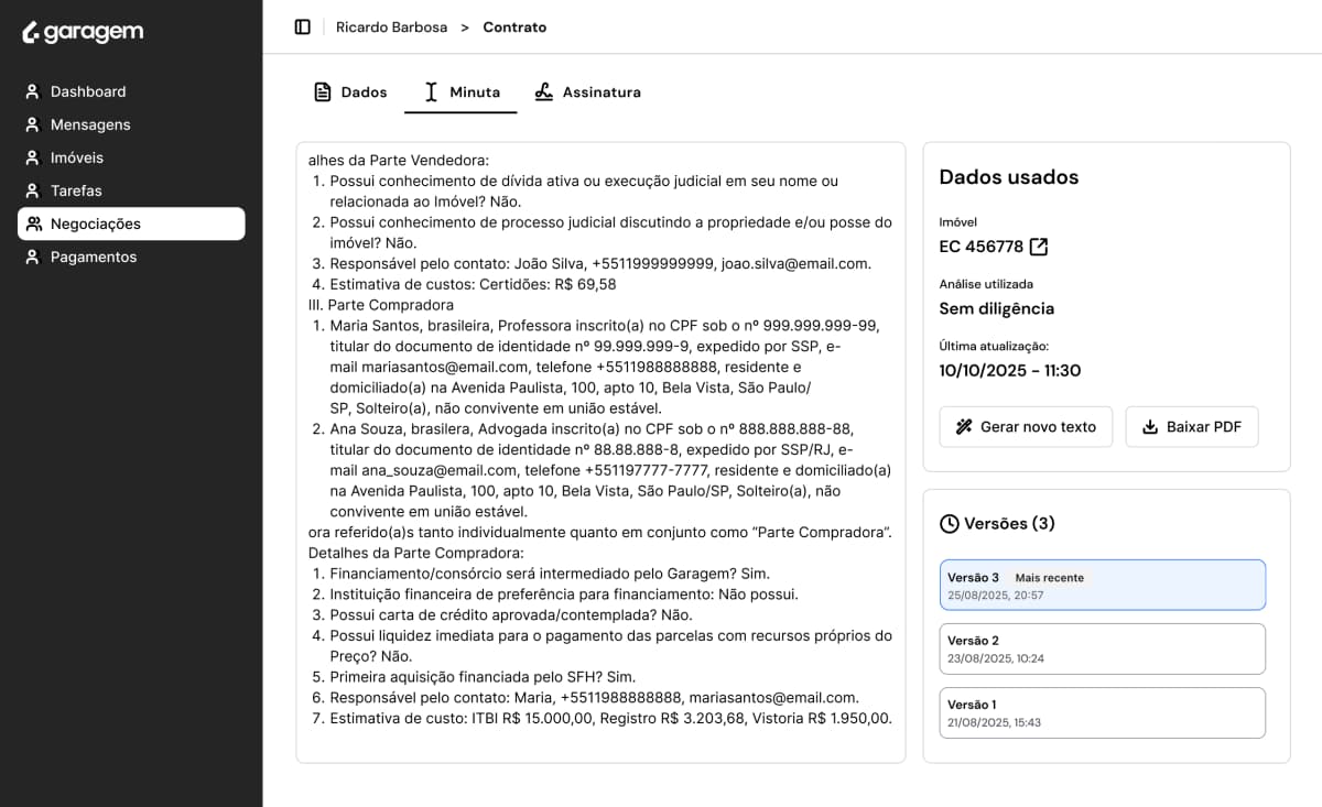 Fotos agrupadas por cômodos automaticamente