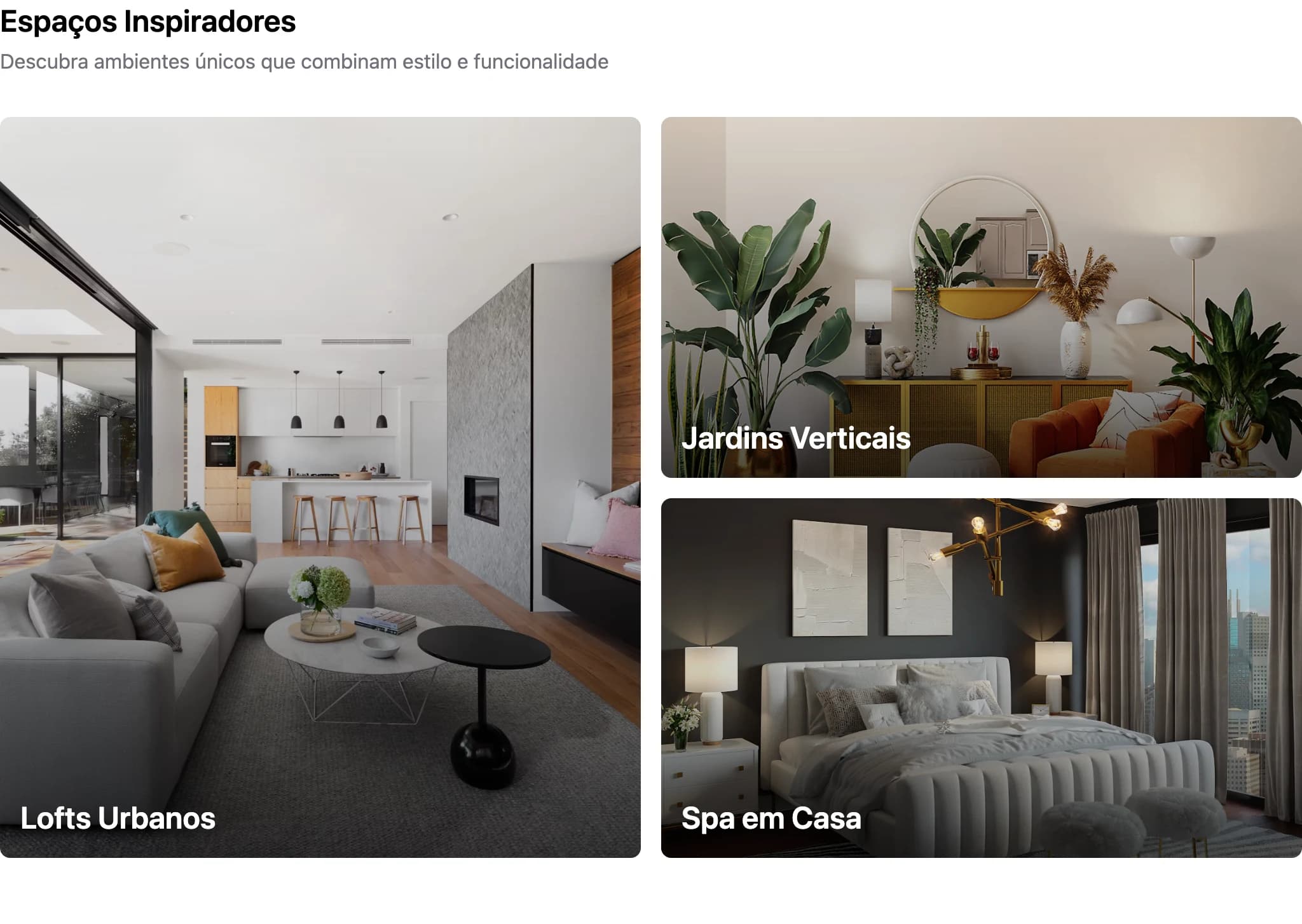 Bloco Coleção de Cards do editor de site